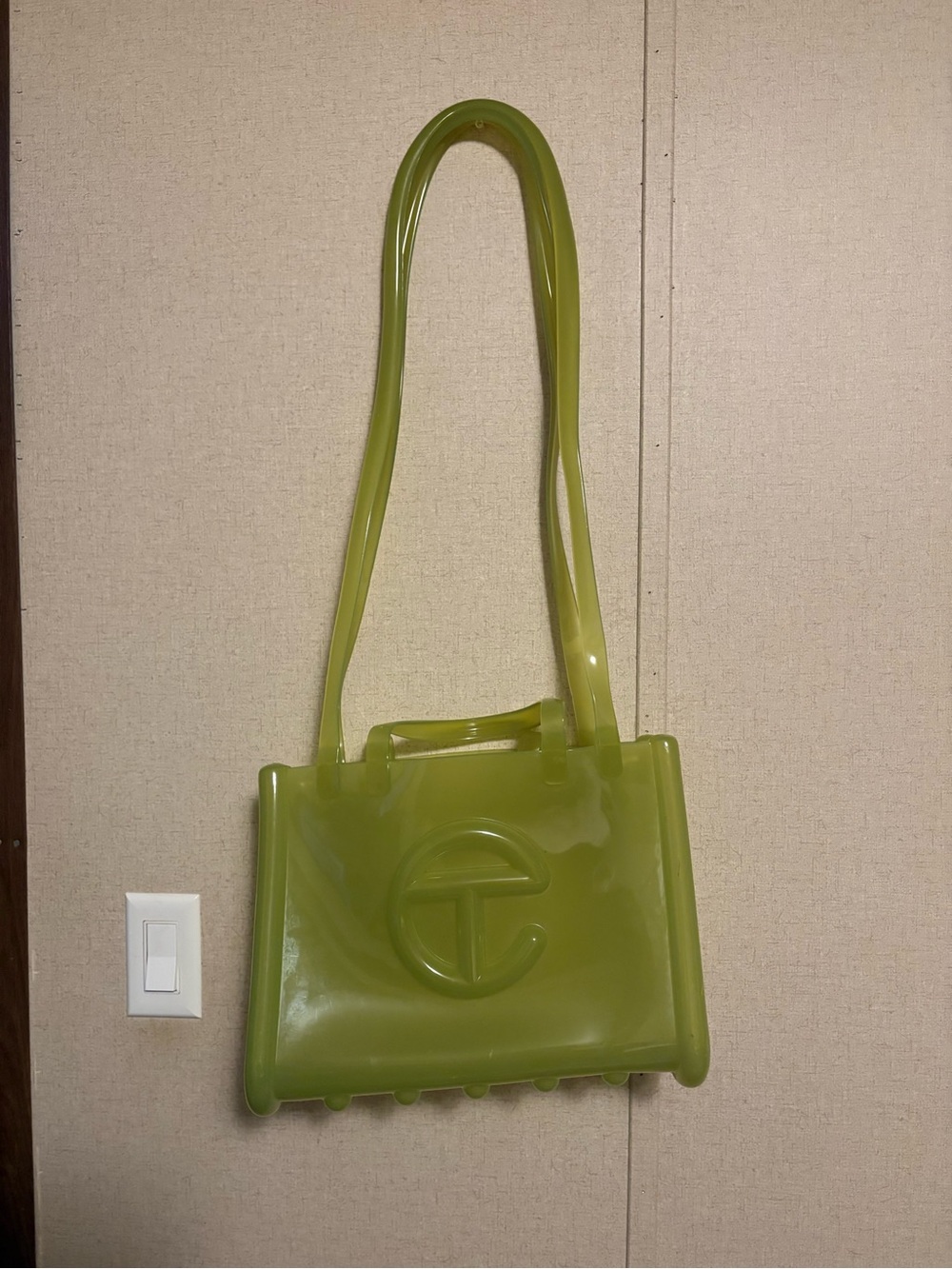 Telfar Green Jelly Shoulder Tote